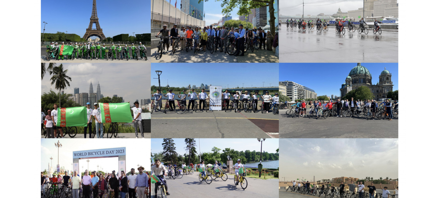 DIPLOMATIC MISSIONS OF TURKMENISTAN ABROAD HELD BIKE RIDES ON THE OCCASION OF THE WORLD BICYCLE DAY