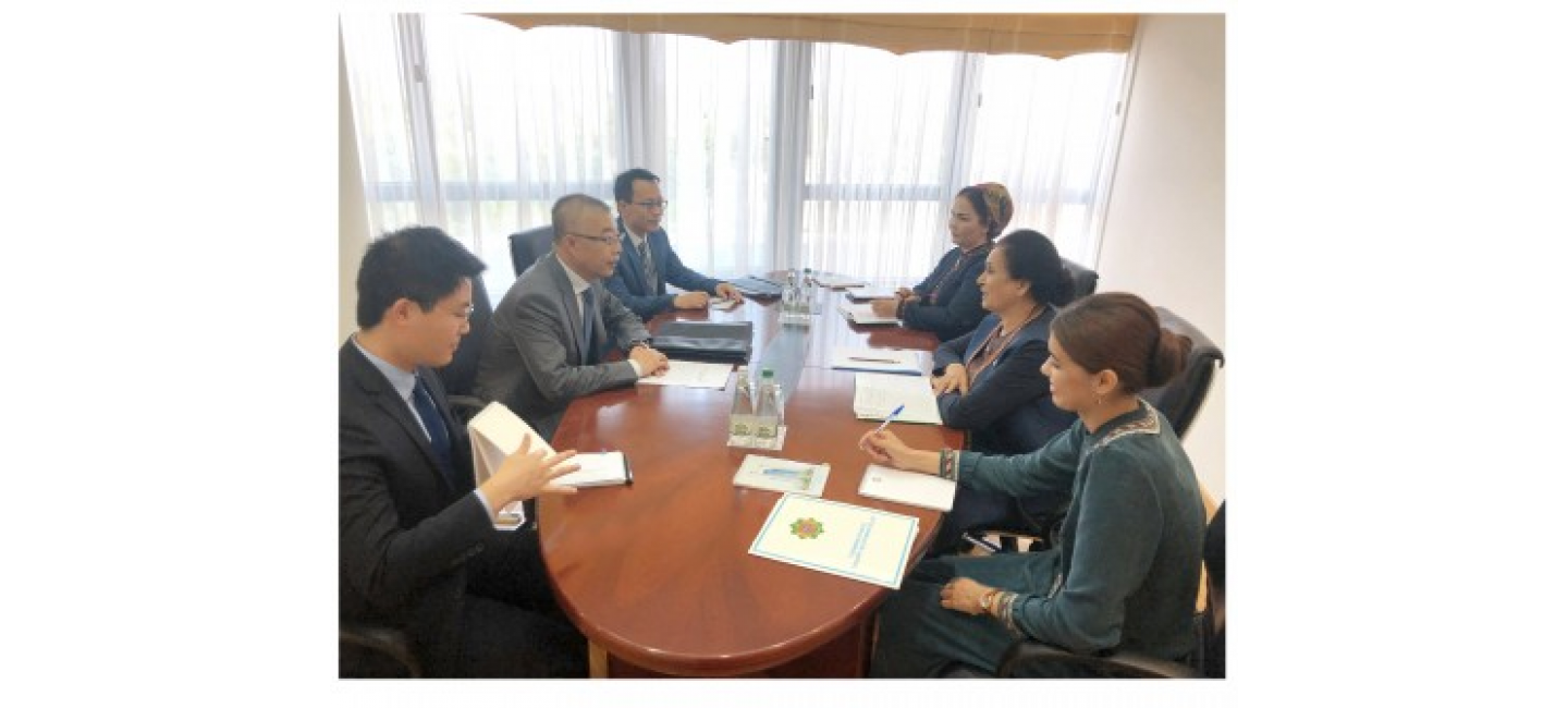 A MEETING OF THE EXECUTIVE SECRETARY OF THE NATIONAL COMMISSION OF TURKMENISTAN FOR UNESCO WITH THE AMBASSADOR OF THE PRC